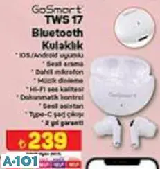 GO SMART TWS 17 BLUETOOTH KULAKLIK GO SMART TWS 17 BLUETOOTH KULAKLIK